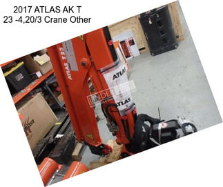 2017 ATLAS AK T 23 -4,20/3 Crane Other