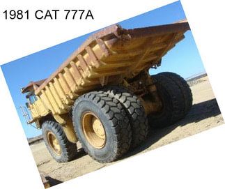 1981 CAT 777A