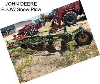 JOHN DEERE PLOW Snow Plow