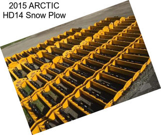 2015 ARCTIC HD14 Snow Plow