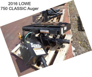 2016 LOWE 750 CLASSIC Auger