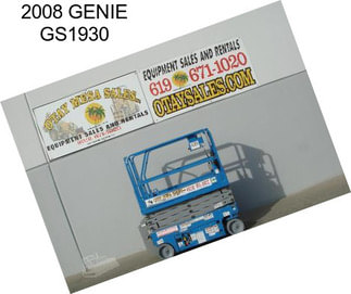 2008 GENIE GS1930