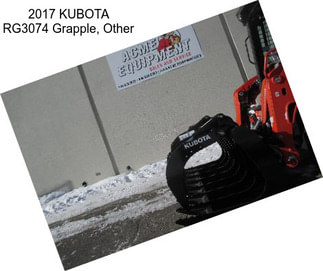 2017 KUBOTA RG3074 Grapple, Other