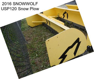 2016 SNOWWOLF USP120 Snow Plow