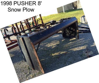 1998 PUSHER 8\' Snow Plow