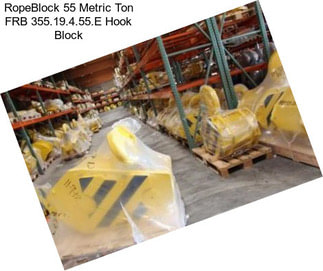 RopeBlock 55 Metric Ton FRB 355.19.4.55.E Hook Block