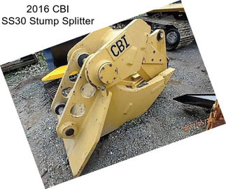 2016 CBI SS30 Stump Splitter
