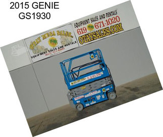 2015 GENIE GS1930