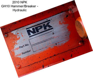 2010 NPK GH10 Hammer/Breaker - Hydraulic