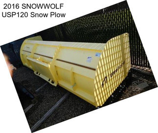 2016 SNOWWOLF USP120 Snow Plow