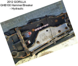 2012 GORILLA GHB100 Hammer/Breaker - Hydraulic