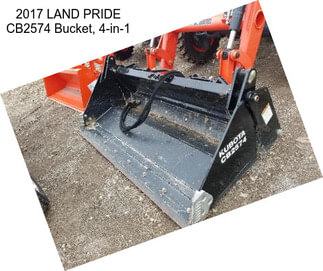 2017 LAND PRIDE CB2574 Bucket, 4-in-1