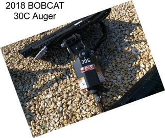 2018 BOBCAT 30C Auger