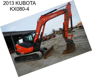 2013 KUBOTA KX080-4