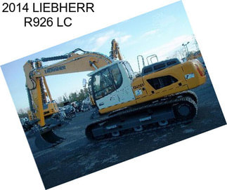 2014 LIEBHERR R926 LC