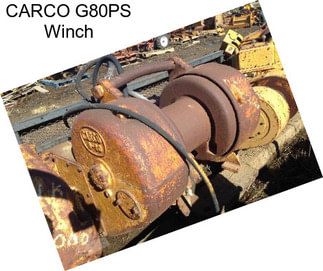 CARCO G80PS Winch
