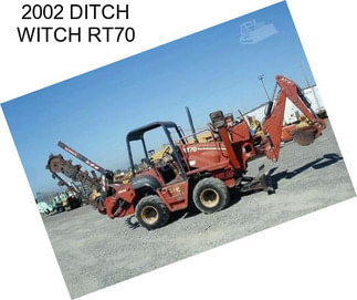 2002 DITCH WITCH RT70