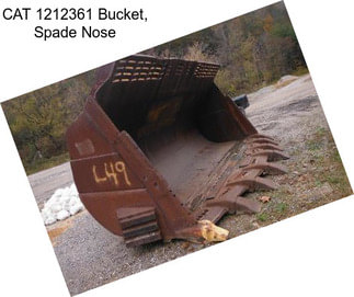 CAT 1212361 Bucket, Spade Nose