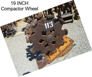 19 INCH Compactor Wheel