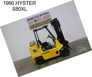 1990 HYSTER S80XL