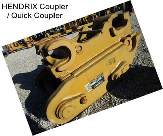 HENDRIX Coupler / Quick Coupler