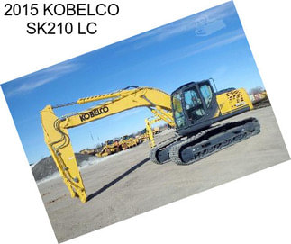 2015 KOBELCO SK210 LC