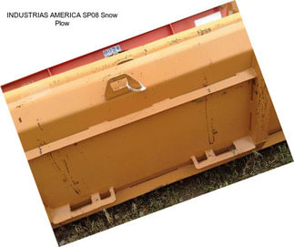 INDUSTRIAS AMERICA SP08 Snow Plow