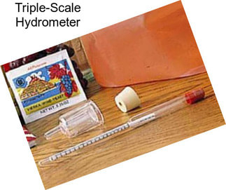 Triple-Scale Hydrometer