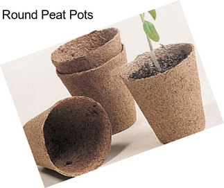 Round Peat Pots