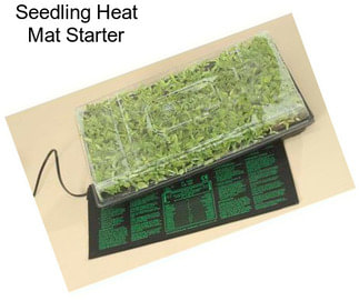 Seedling Heat Mat Starter