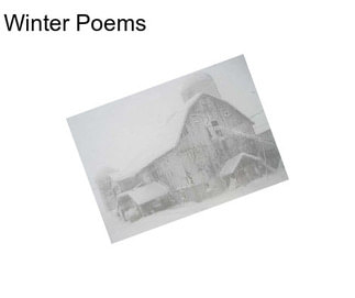 Winter Poems