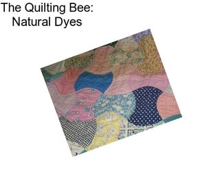 The Quilting Bee: Natural Dyes