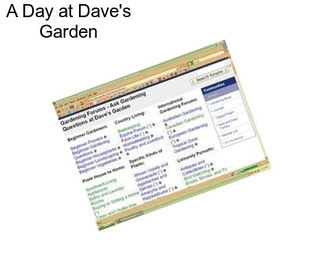 A Day at Dave\'s Garden