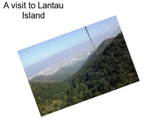 A visit to Lantau Island