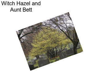 Witch Hazel and Aunt Bett