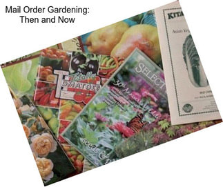 Mail Order Gardening: Then and Now