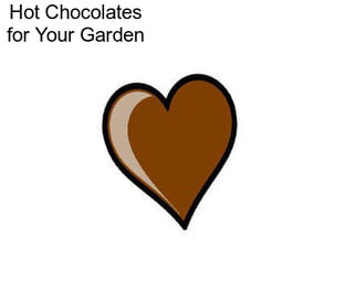 Hot Chocolates for Your Garden