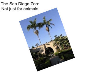 The San Diego Zoo: Not just for animals