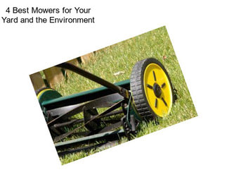 4 Best Mowers for Your Yard and the Environment