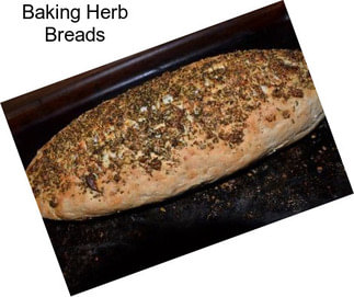 Baking Herb Breads