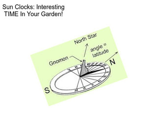 Sun Clocks: Interesting TIME In Your Garden!