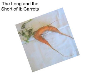 The Long and the Short of It: Carrots