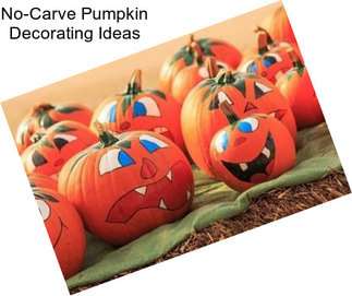 No-Carve Pumpkin Decorating Ideas