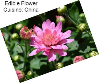 Edible Flower Cuisine: China