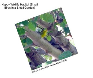 Happy Wildlife Habitat (Small Birds in a Small Garden)