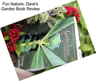 Fun feature: Dave\'s Garden Book Review