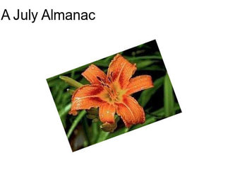 A July Almanac