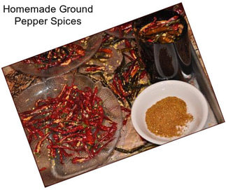Homemade Ground Pepper Spices