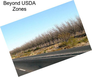 Beyond USDA Zones
