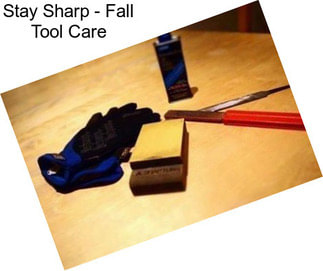 Stay Sharp - Fall Tool Care